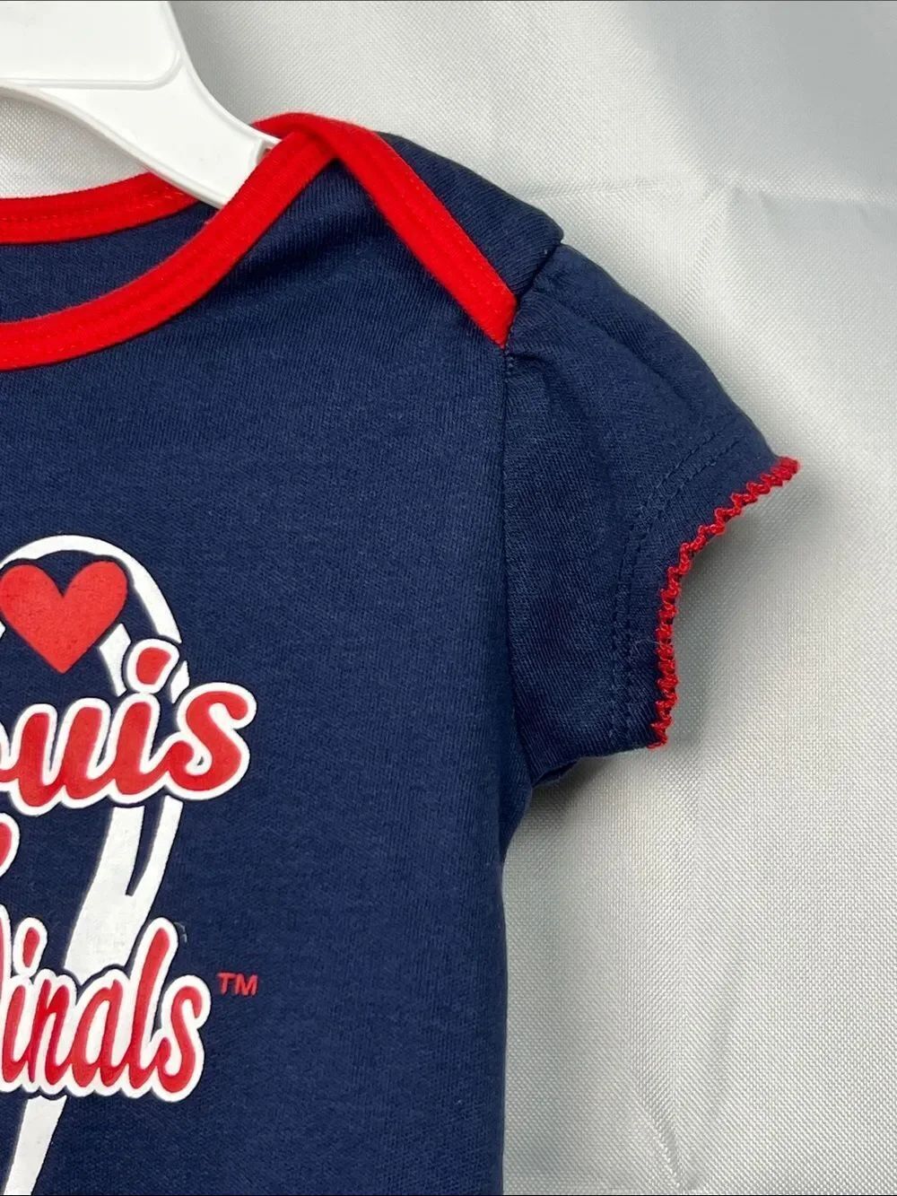 Genuine Merchandise MLB Saint Louis Cardinals one piece bodysuit NWOT size 12 m - Picture 4 of 9